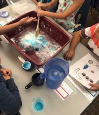 Kindergarten Students Making Slime